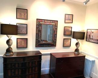 Robert Weiss Hand Painted Mirror