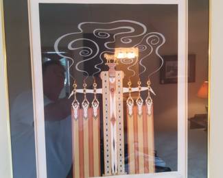 Signed and # Erte Framed Print " The Golden Calf"