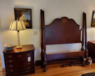 Queen size  Mahogany Rice Bed  Arnold Palmer  Collection 