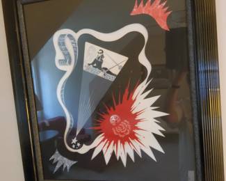 Erte Scorpion Framed Print