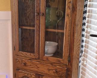 Oak Corner Cabinet