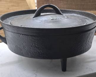 No. 12 Footed Cast Iron Pot
