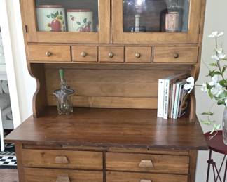 Possum Belly Hoosier Primitive Kitchen Cabinet