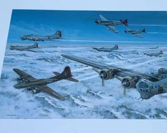 15 Boeing B17 Artist Signed Prints