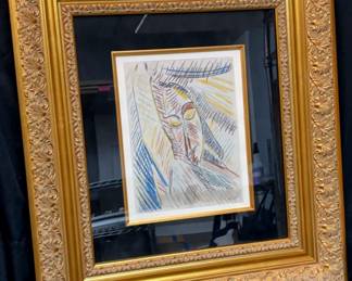 Pablo Picasso Lithograph Tete De Femme