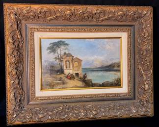 In The Style Of Francois Antoine BossuetItalian Landscape