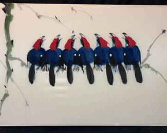 Artist Poon Tai To Watercolor On Silk