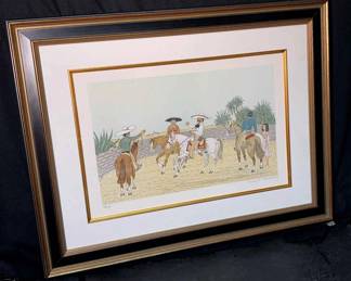 Vincent Haddelsey Les Gauchos Lithograph