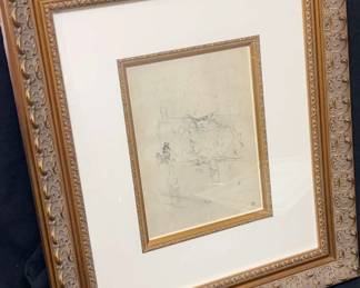 ToulouseLautrec Lithograph At the Hanneton