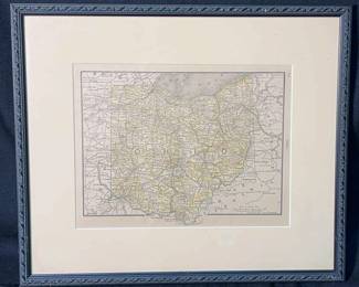 Rand McNally Co Map of Ohio