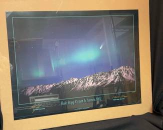 Hale Bopp Comet poster signed