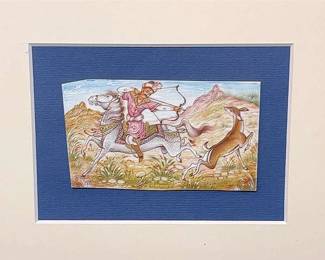 Miniature Persian Story Painting Unframed