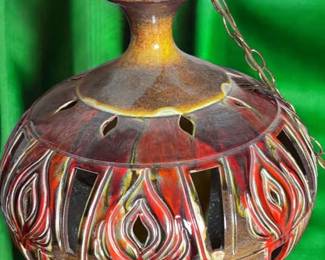 MCM Drip Glaze Hanging Lamp