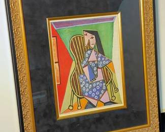 Pablo Picasso Femme Assise Framed Print