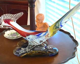 Beep Beep! glass blown roadrunner figure