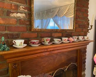 great collection of vintage tea cups and saucers