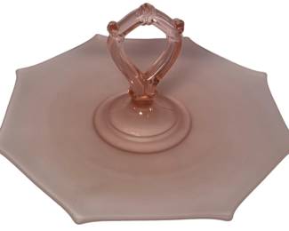 Frosted Pink Sandwich Tray