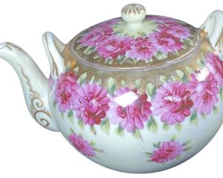 Porcelain Teapot and Sugar Bowl