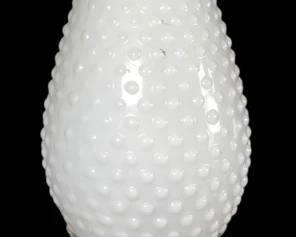 Hobnail Milk Glass Lamp