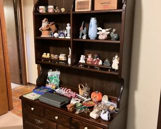 The matching Ethan Allen dresser/shelf unit.