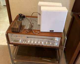 Lots of stereo equipment.  Some vintage some current.