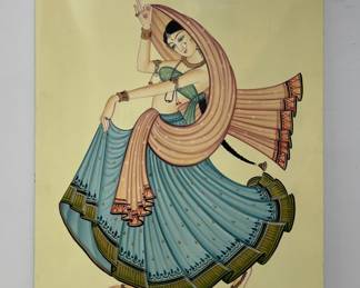 Lot 36 | 11x17" Nirmal Style Dancing Lady Lacquered Print
