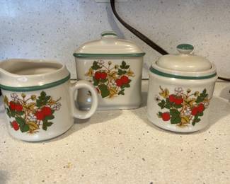 Lot 108 | Vintage Japanese Stoneware Strawberry Set
