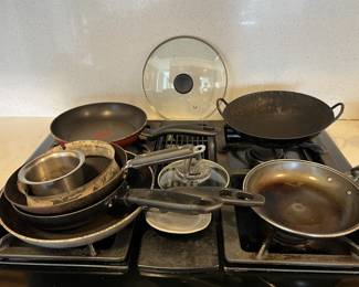 Lot 109 | As Found Pots Pans some scratches, need cleaning

