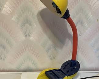 Lot 43 | Postmodern Primary Colors Gooseneck Desk Lamp
