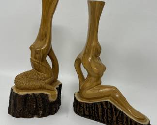 Lot 73 | Sexy Mermaid & Pinup Ceramic Vase Vases
