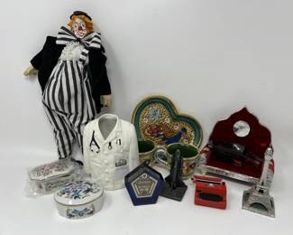 Lot 89 | Odd Lot Vintage Decor & Smalls Vase, Dolls
