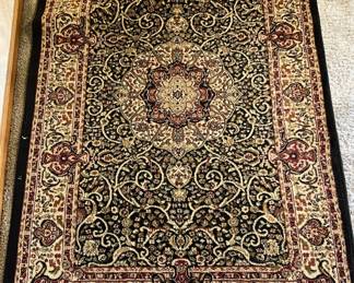 Lot 49 | 40x60" Zephyr Dynasty Black Area Prayer Rug
