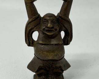 Lot 77 | Small Brass Laughing Buddha Statue Figurine

