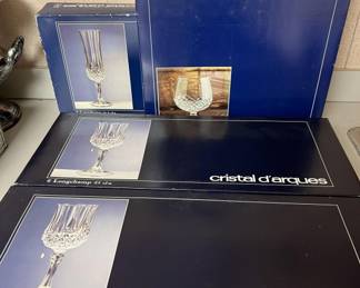 Lot 127 | Large lot of Crystal d’Arcs Stemware Glasses
