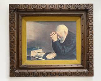 Lot 97 | 20x18” Religious Dinner Prayer Framed Print
