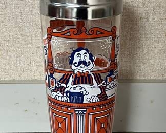 Lot 123 | Hazel Atlas Tony the Bartender Cocktail Shaker
