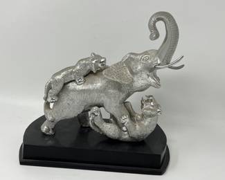 Lot 74 | Heavy Metal Elephant Statue
