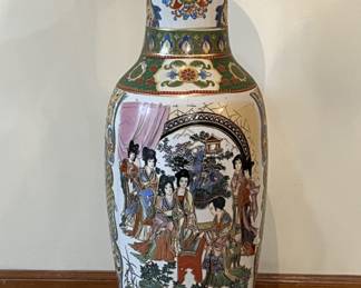 Lot 3 | Satsuma Ceramic Floor Vase Green Multicolor
