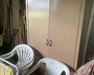 Metal wardrobe, outdoor furniture