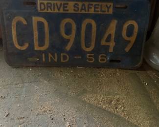 1956 IN plate