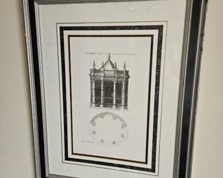 Framed architecture print