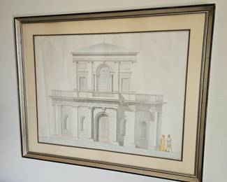 Framed architecture print
