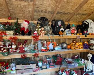 Christmas, Halloween decor