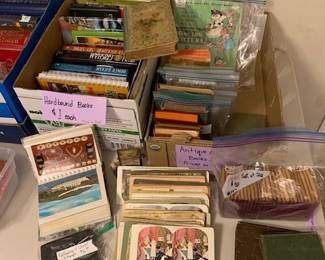 Vintage and antique books