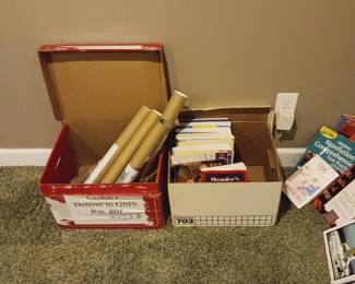 Teachers corner, supplies, books