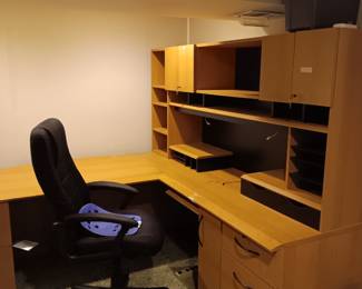 Desk wall unit. Must disassemble.