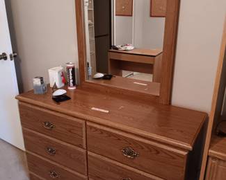 Dresser with mirror