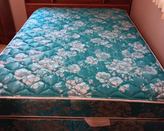 Full size bed, mattress and headboard