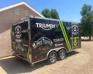 Dual axle toy hauler trailer...