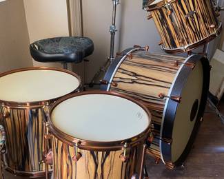 MICHIGAN ASH, LEATHER TRIM, COPPER & BRASS HARDWARE... THIS SET IS BEAUTIFUL! ONE OF RIKKI'S FAVORITES!